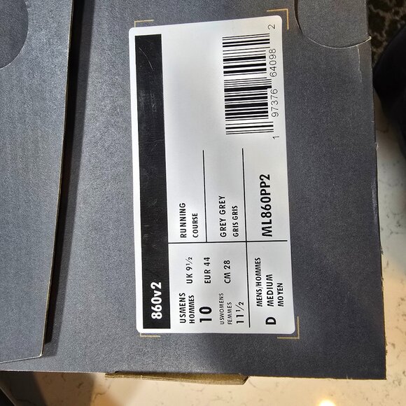 New Balance Men 860v2 Raincloud Dusted Grape ML860PP2 SIZE 10 NEW SNEAKERS SHOE - Picture 9 of 12